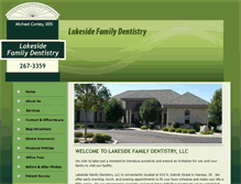 Tablet Screenshot of lakesidefamilydentistryllc.com